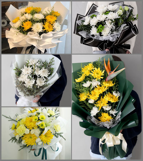 江苏盐城响水县小尖镇白事花束代送